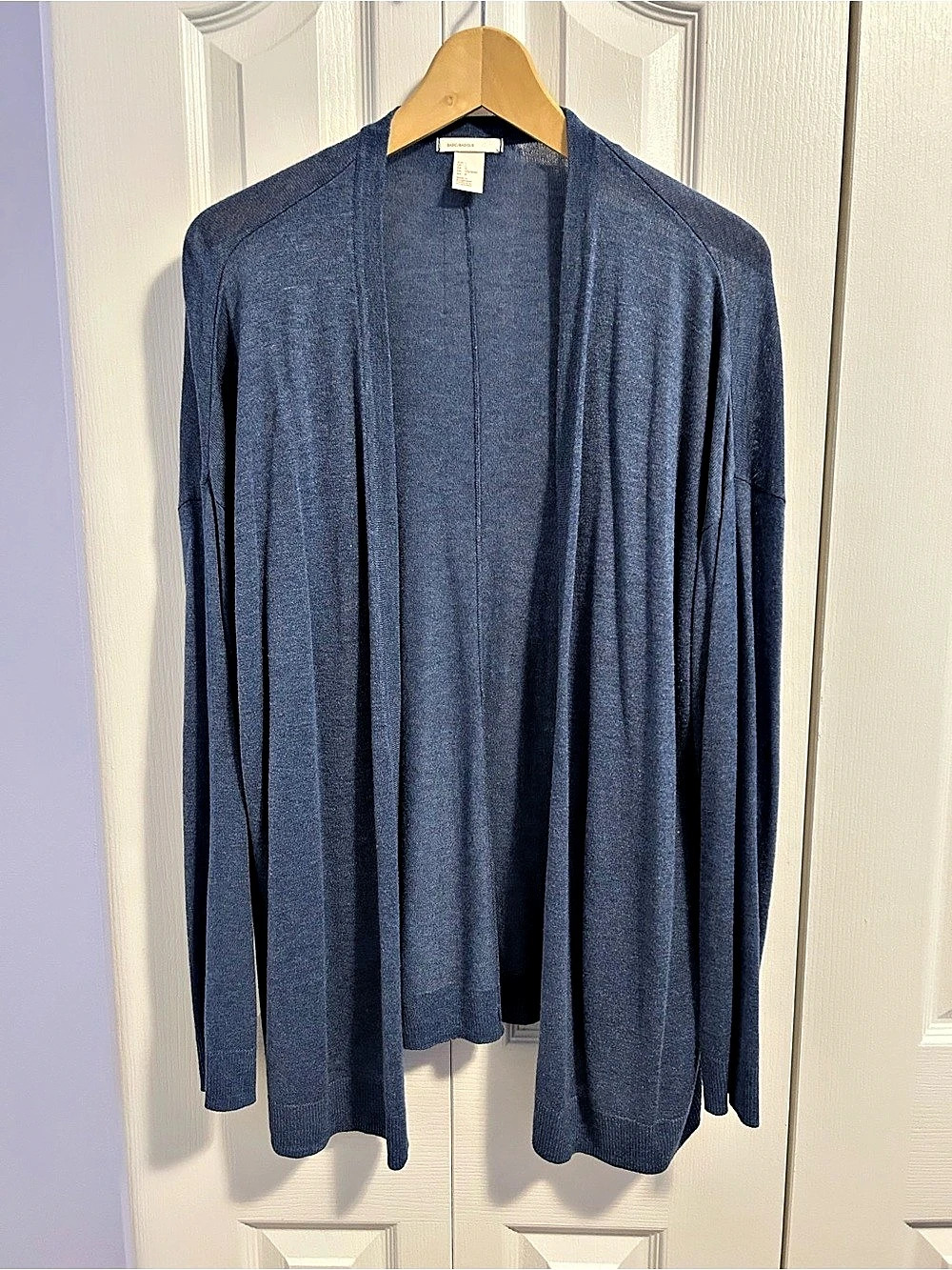 H&M Basic Open Front Cardigan Blue Large